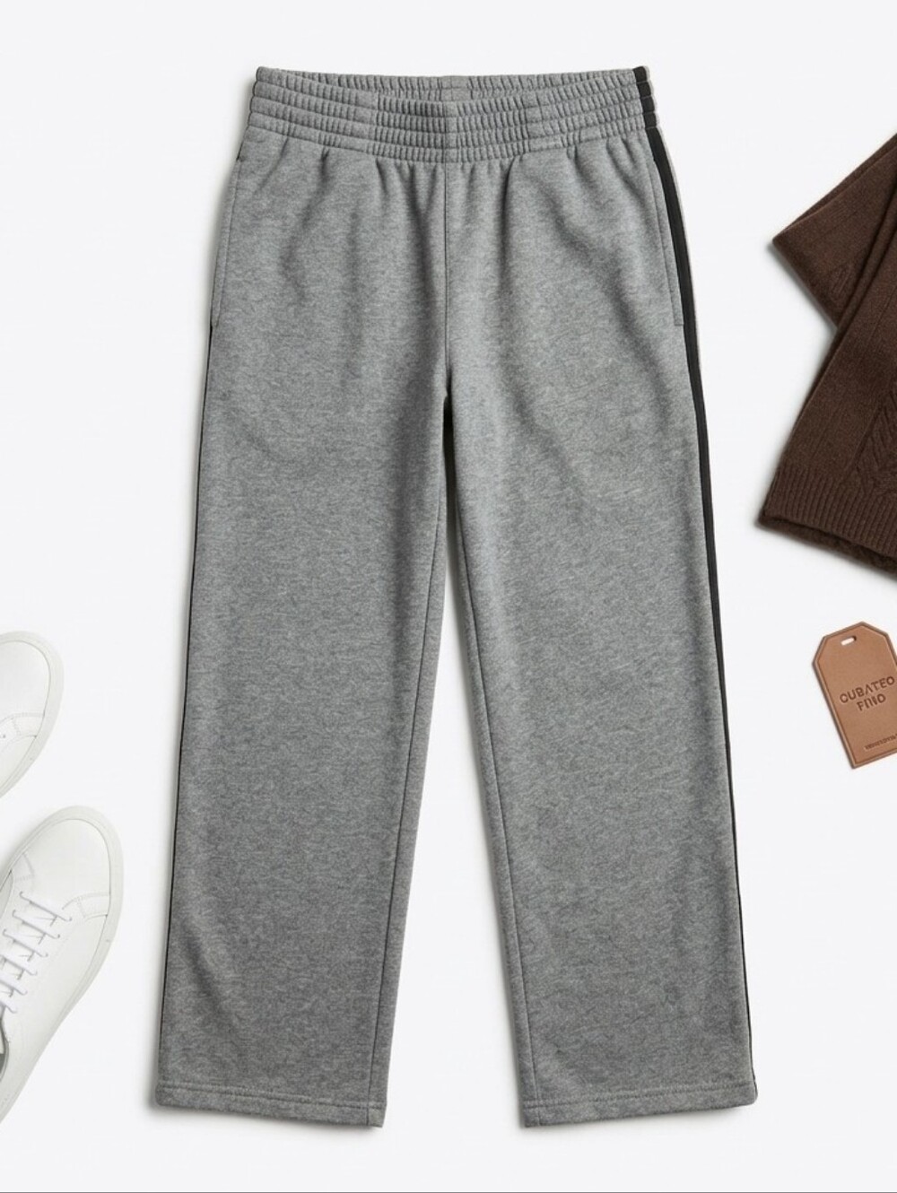 Garanimals Toddler Boys Grey Fleece Sweatpants Piping Accent Play Pan